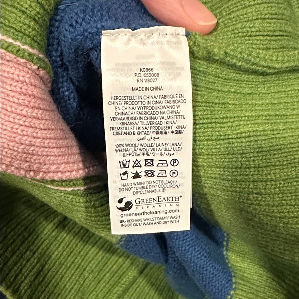 Boden Blue, Pink, and Green Cardigan - Picture 10 of 10